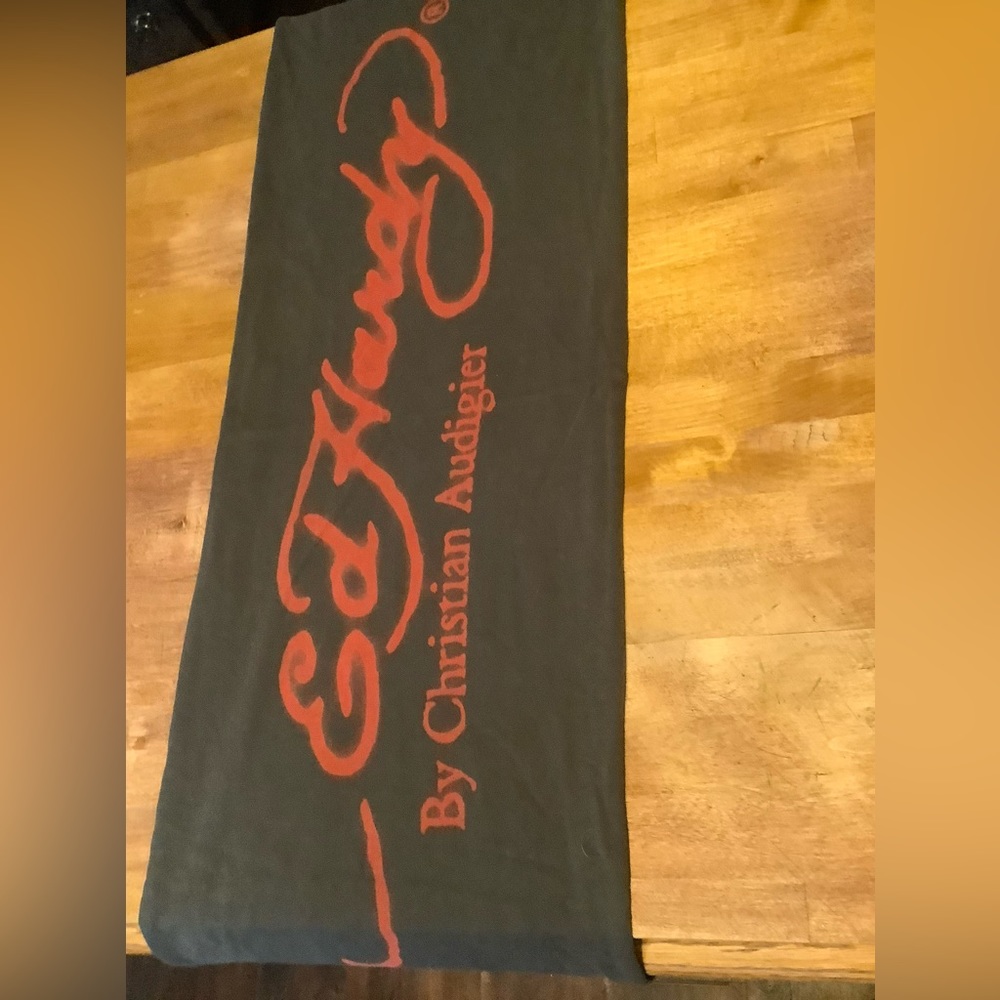 Ed hardy cotton gray scarf